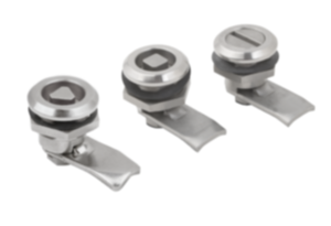 Quarter-turn locks, stainless steel