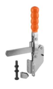 Toggle clamps vertical  with angled foot and full holding arm