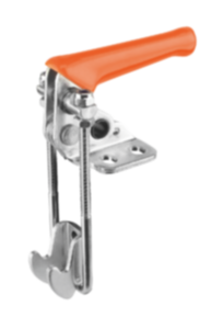 Toggle clamps latch vertical  with catch plate