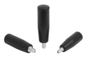 Cylindrical grips revolving  with hexagon socket