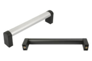 Tubular handles, aluminium with plastic grip legs