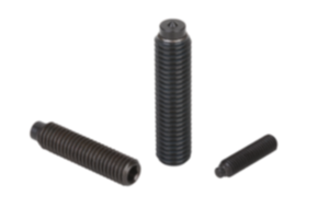 Thrust screws with point