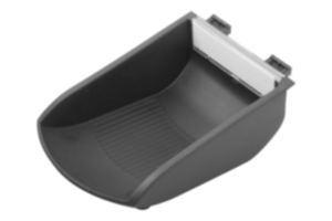 Clip-in shell bins, antistatic plastic,  for profile slots type I and type B and mounting profiles