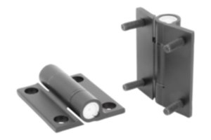 Hinges  aluminium, with adjustable friction