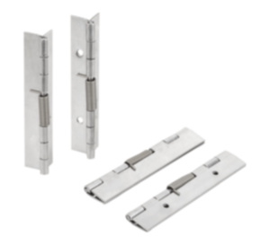 Spring hinges  steel, stainless steel or aluminium, 120 mm