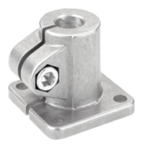 Tube clamps, base, aluminium