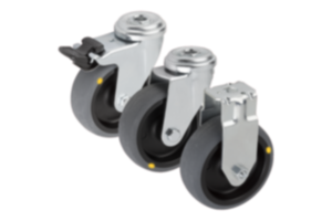 Swivel and fixed castors  electrically conductive, standard version