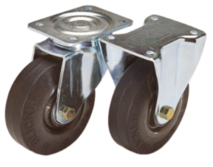 Swivel and fixed castors  heavy-duty version