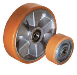 Wheels aluminium rims with injection-moulded tread