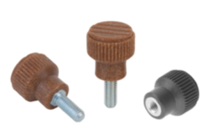 Knurled knobs biopolymer