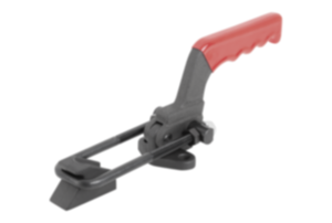 Toggle clamps latch horizontal  heavy-duty with catch plate