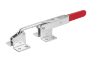 Toggle clamps hook horizontal  with catch plate